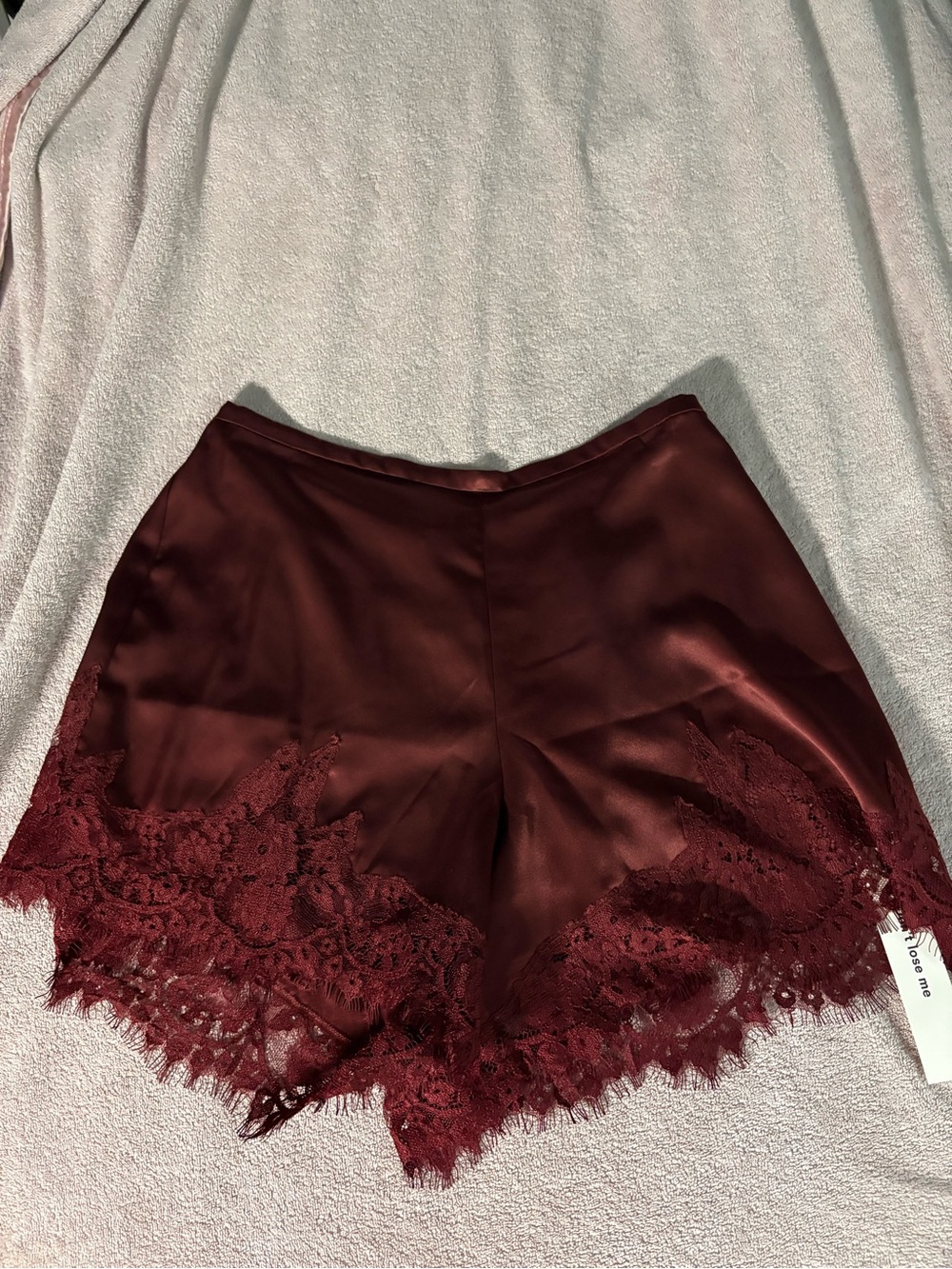 Reformation Fern Satin Shorts in Romance